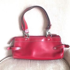 Emilie m. deep red handbag